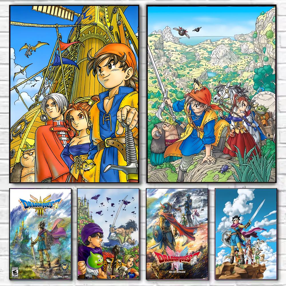 Office Quest - Poster del gioco D-Dragon Q-Quest, stampa