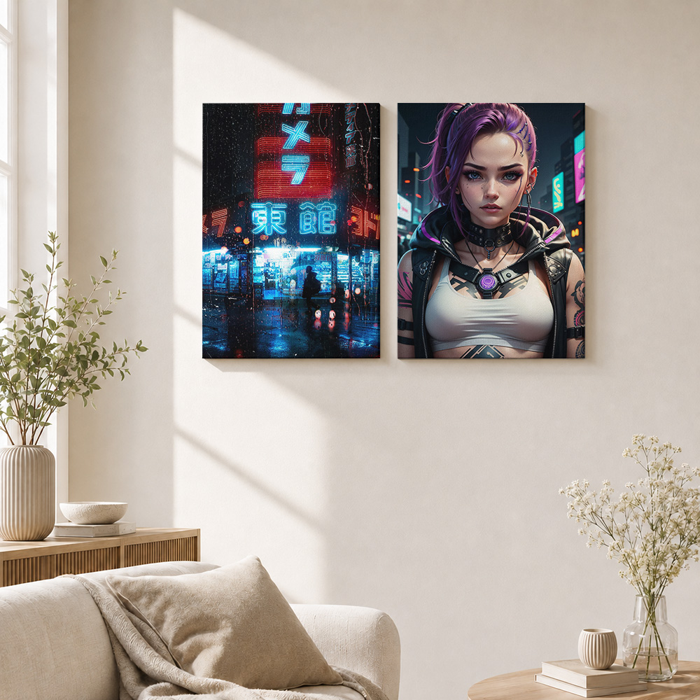 Stampa su Tela Cyberpunk, Post - Office Technologies recensione e prezzo